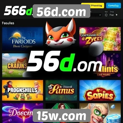 Jogos populares disponíveis em 56d.com