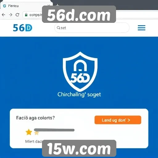 Avaliação de segurança do site 56d.com em destaque
